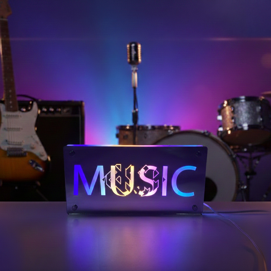 Music Backlit Mirror