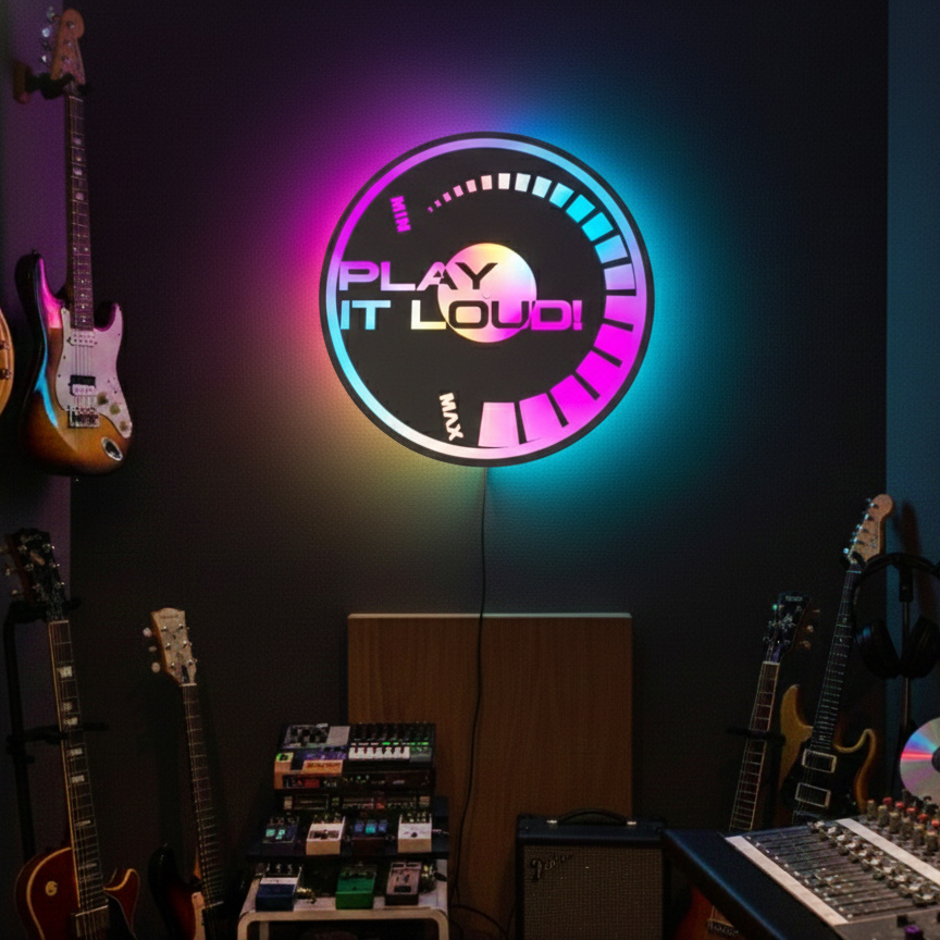 Play It Loud Backlit Mirror