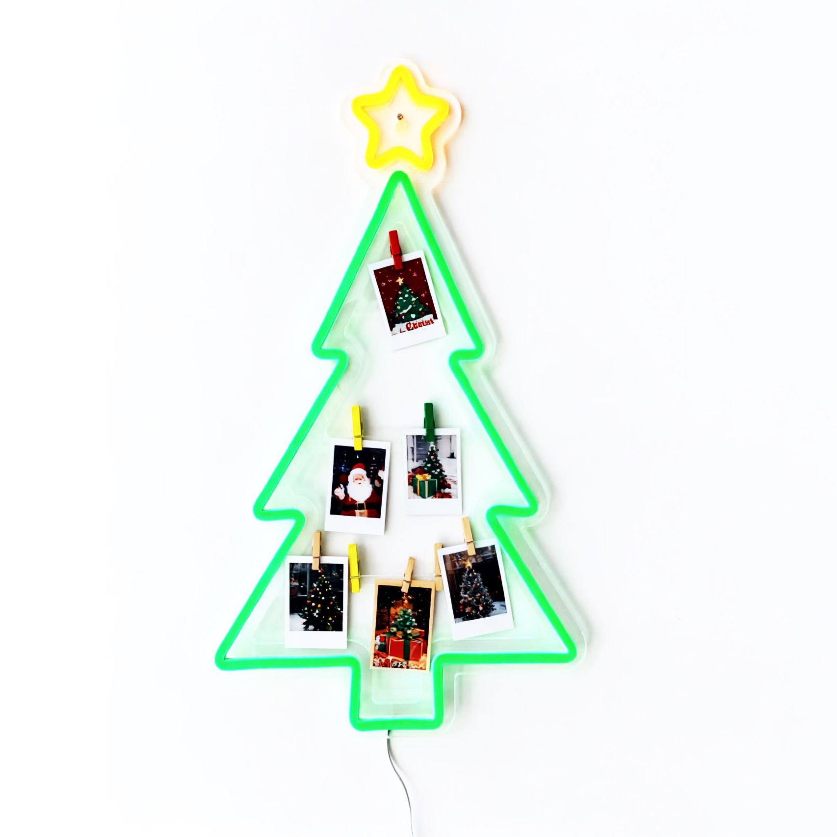 Christmas Tree Neon Frame