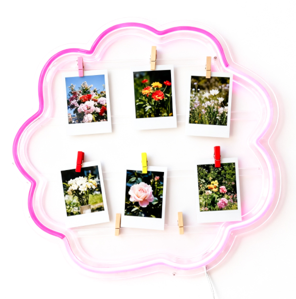 Flower Neon Frame