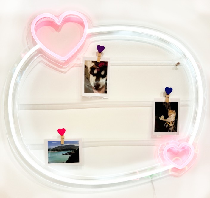 Heart Memo Neon Frame