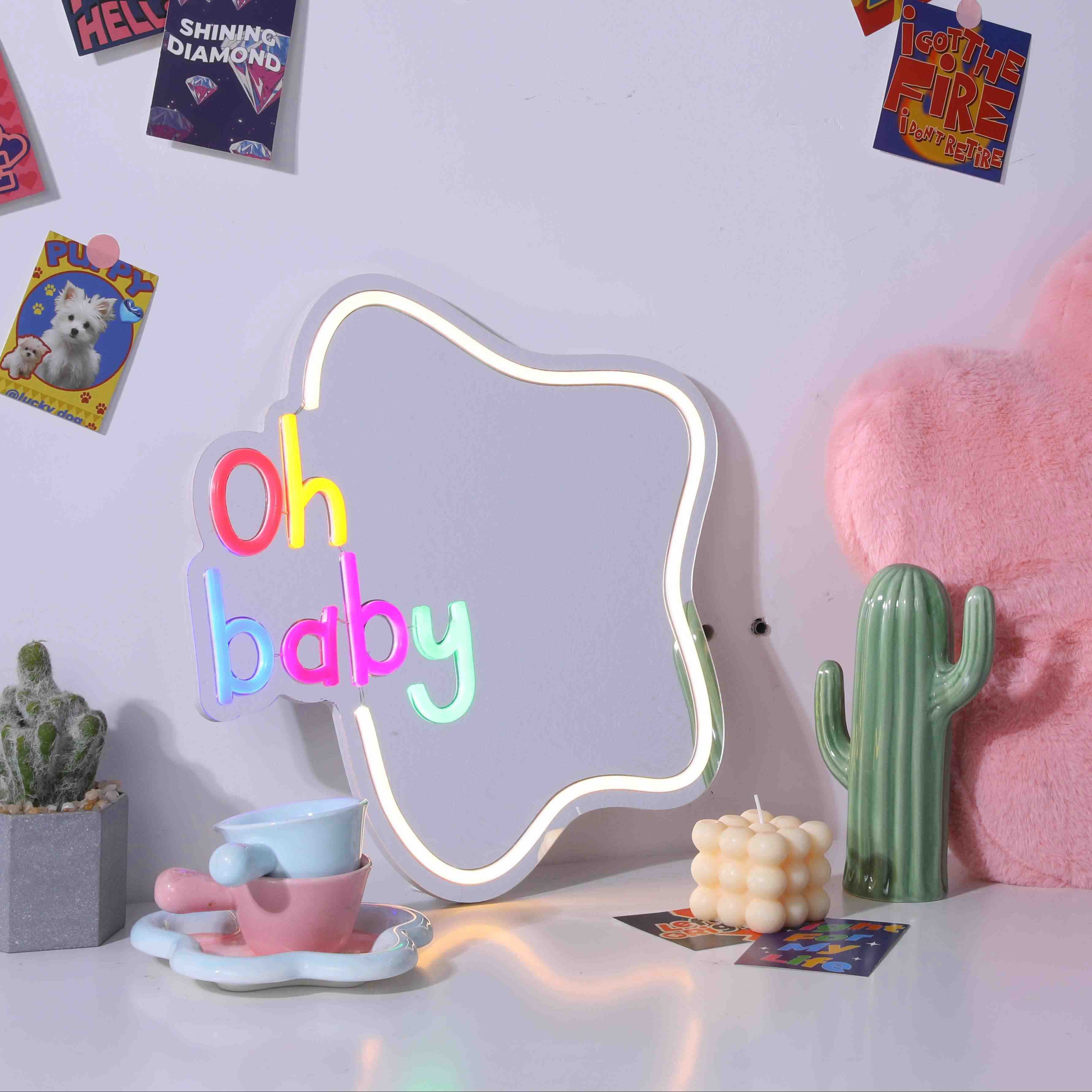 Oh Baby Neon Mirror