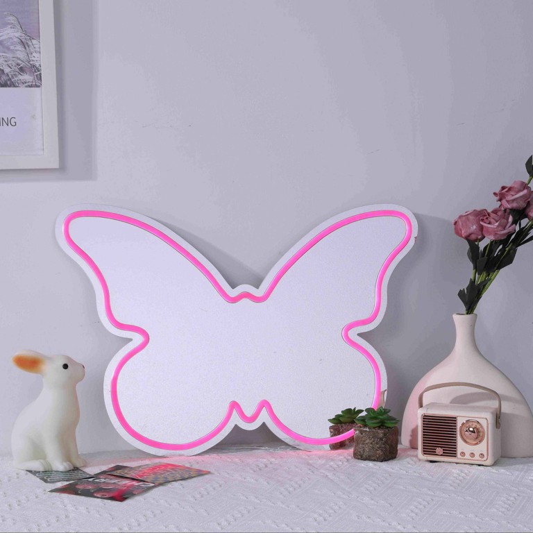 Butterfly Neon Mirror