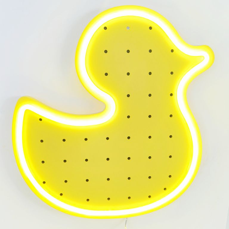 Yellow Duck Neon Pegboard