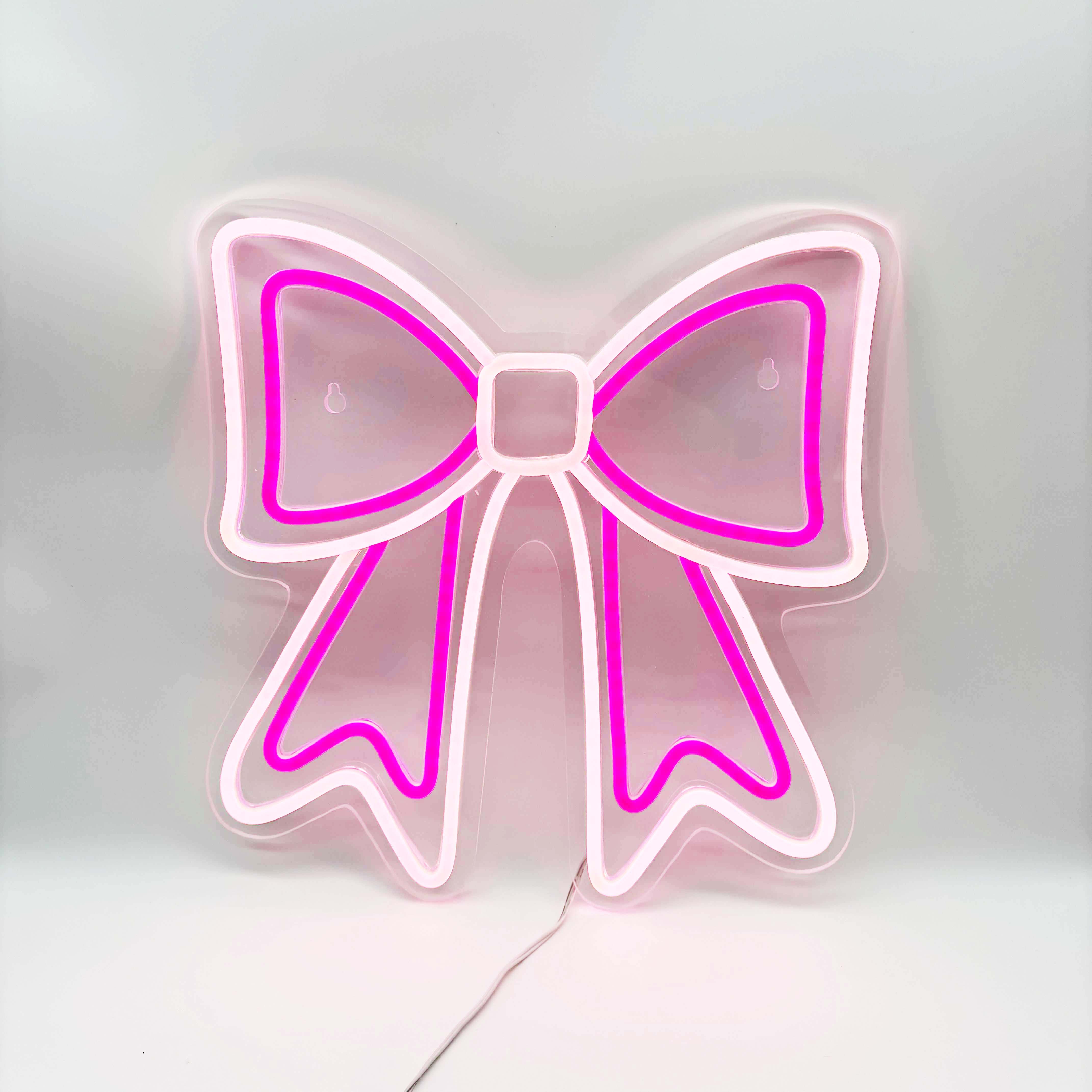 Pink Bow Neon Sign