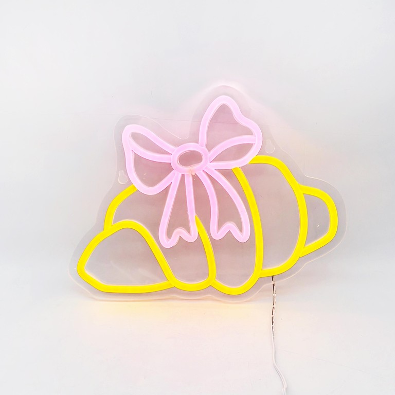 Croissant Neon Sign