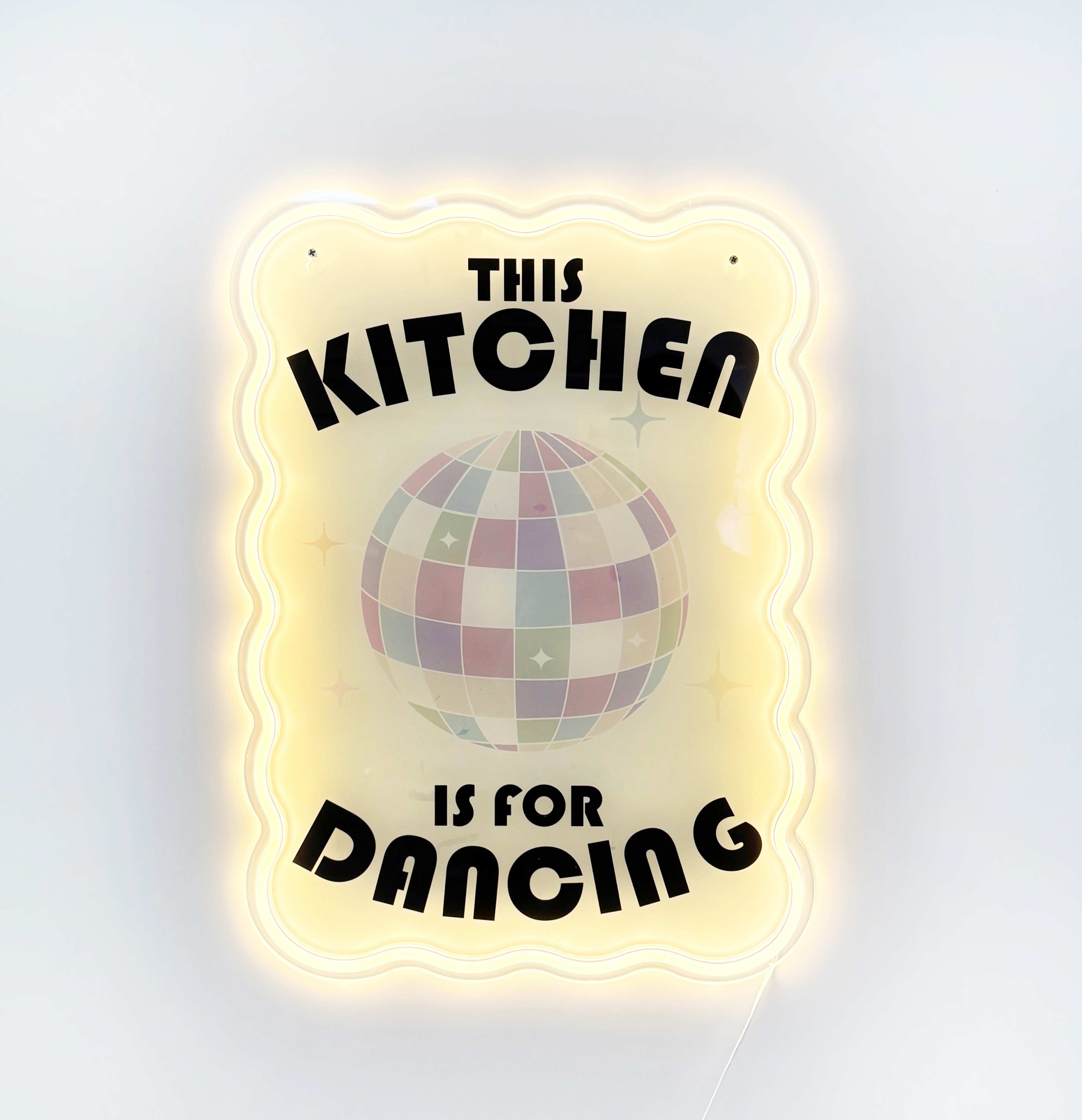 Kitchen Neon Sign-This Kitchen is for dancing