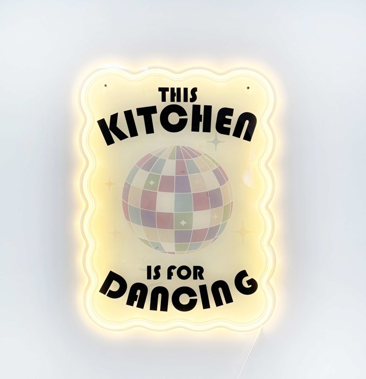 Kitchen Neon Sign-This Kitchen is for dancing