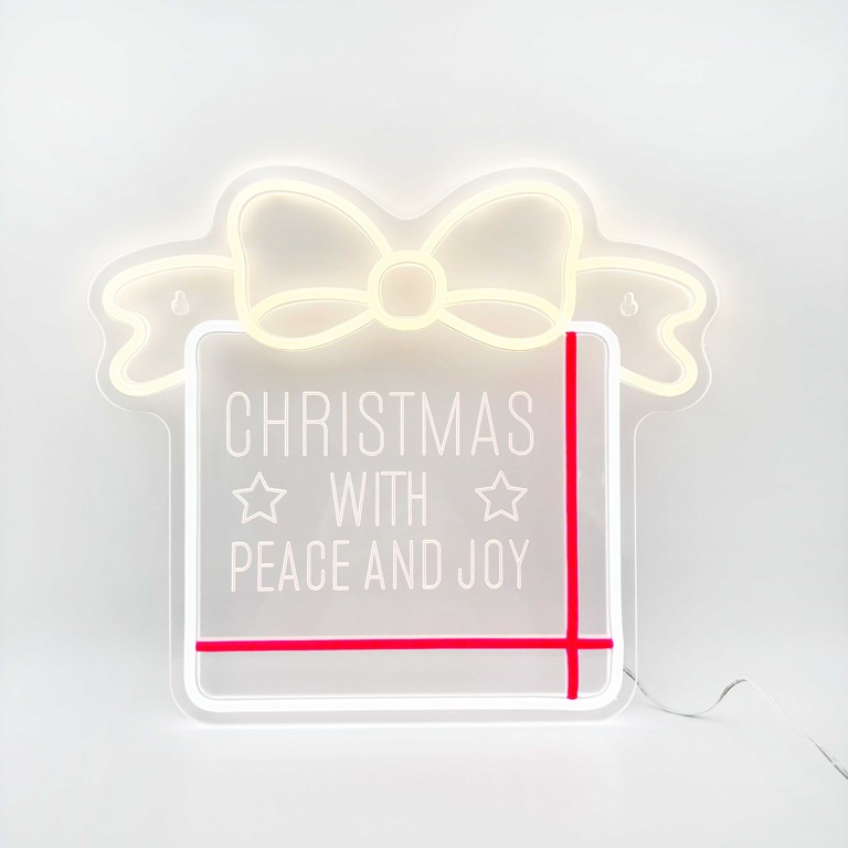 Christmas Gift Box Neon Sign